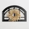 Kirkland's Home Black Arched Pane And Pampas Wall Plaque- Wall Plaques