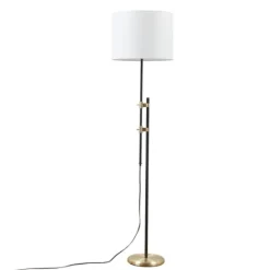 Kirkland's Home Black Asymmetrical Metal Floor Lamp- Floor Lamps