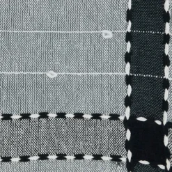 Kirkland's Home Black Banded Tassel Edge Throw- Blankets & Throws