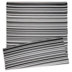 Kirkland's Home Black Barcode Stripe Outdoor Area Rug, 4X6- Outdoor Rugs