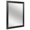 Kirkland's Home Black Beaded Frame Beveled Vanity Wall Mirror- Framed Mirrors