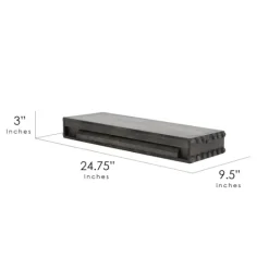 Kirkland's Home Black Beaded Wood Small Floating Shelf- Shelves