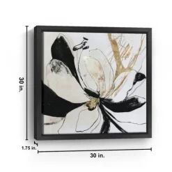 Kirkland's Home Black Bloom Ii Framed Canvas Art Print- Framed Art