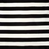 Kirkland's Home Black Cabana Stripe Indoor/Outdoor Area Rug, 8X8- Outdoor Rugs