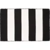 Kirkland's Home Black Cabana Stripe Indoor/Outdoor Scatter Rug- Outdoor Rugs