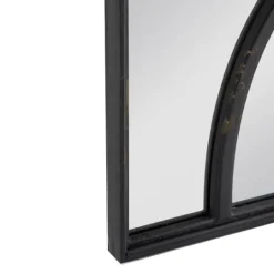Kirkland's Home Black Carved Wooden Frame Wall Mirrors, Set Of 2- Decorative Mirrors