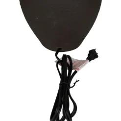 Kirkland's Home Black Ceramic Hourglass Simple Large Table Lamp- Table Lamps