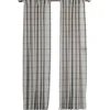Kirkland's Home Black Checkered Single Curtain Panel, 84 In.- Curtains & Drapes