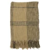 Kirkland's Home Black Cotton Plaid Oaker Throw Blanket- Blankets & Throws