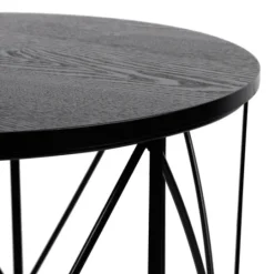 Kirkland's Home Black Cross Caged Table Base Floor Lamp- Floor Lamps