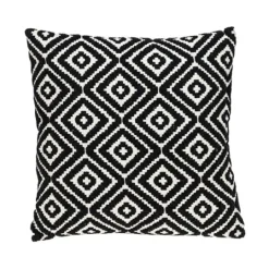 Kirkland's Home Black Diamond Cotton Throw Pillow- Pillows