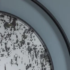 Kirkland's Home Black Distressed Floating Frame Mirror- Framed Mirrors