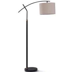 Kirkland's Home Black Dudley Adjustable Arm Floor Lamp- Floor Lamps