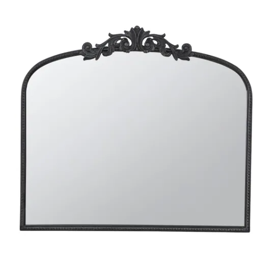Kirkland's Home Black Floral Scroll Wall Mirror- Decorative Mirrors