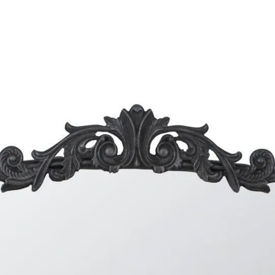 Kirkland's Home Black Floral Scroll Wall Mirror- Decorative Mirrors