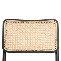 Kirkland's Home Black Framed Woven Cane Dining Chairs, Set Of 2- Dining Chairs