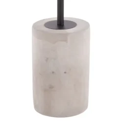 Kirkland's Home Black Glass And Concrete Round Accent Table- Accent & End Tables