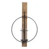 Kirkland's Home Black Hoop Glass Sleeve Wall Sconce, 28 In.- Sconces