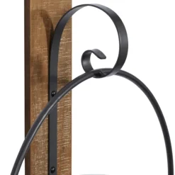 Kirkland's Home Black Hoop Glass Sleeve Wall Sconce, 24 In.- Sconces