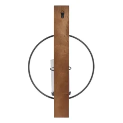 Kirkland's Home Black Hoop Glass Sleeve Wall Sconce, 24 In.- Sconces