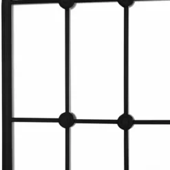 Kirkland's Home Black Iron Arched Windowpane Mirror- Decorative Mirrors