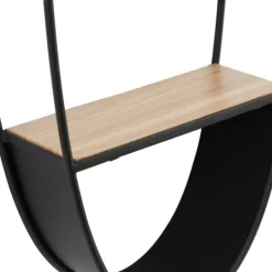 Kirkland's Home Black Iron Oval Frame Wall Shelf- Shelves