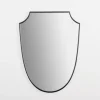 Kirkland's Home Black Iron Shield Wall Mirror- Decorative Mirrors