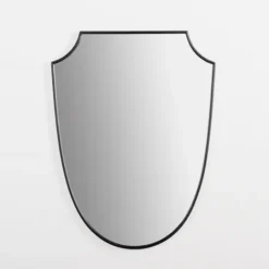 Kirkland's Home Black Iron Shield Wall Mirror- Decorative Mirrors
