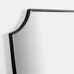 Kirkland's Home Black Iron Shield Wall Mirror- Decorative Mirrors