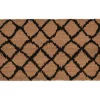 Kirkland's Home Black Lattice Doormat- Doormats