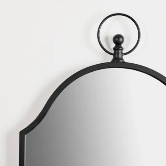 Kirkland's Home Black Linear Arched Wall Mirror- Decorative Mirrors