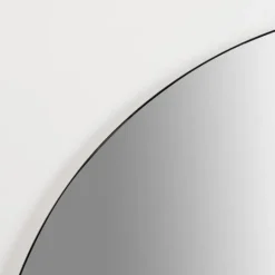 Kirkland's Home Black Linear Half Moon Mirror- Framed Mirrors