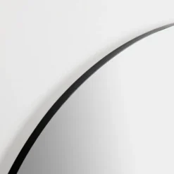 Kirkland's Home Black Linear Half Moon Mirror- Framed Mirrors