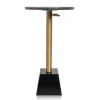 Kirkland's Home Black Marble Top Tapered Base Accent Table, 12 In.- Accent & End Tables