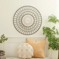 Kirkland's Home Black Metal Abstract Farmhouse Wall Plaque- Wall Plaques