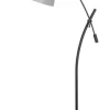 Kirkland's Home Black Metal Adjustable Task Shade Floor Lamp- Floor Lamps
