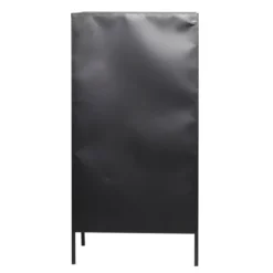 Kirkland's Home Black Metal And Brown Wood Standing Wine Rack- Kitchen Islands & Bar Carts