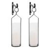 Kirkland's Home Black Metal And Glass Logan Sconces, Set Of 2- Sconces