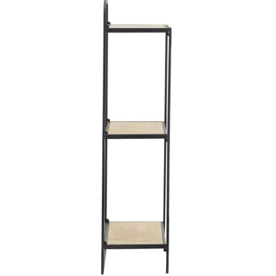 Kirkland's Home Black Metal And Wood 3-Tier Wall Shelf- Shelves