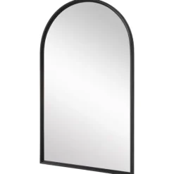 Kirkland's Home Black Metal Arch Frame Wall Mirror- Decorative Mirrors