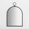 Kirkland's Home Black Metal Arched Wall Mirror- Decorative Mirrors