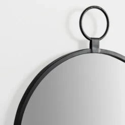 Kirkland's Home Black Metal Arched Wall Mirror- Decorative Mirrors