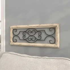 Kirkland's Home Black Metal Farmhouse Scroll Wall Plaque- Wall Plaques