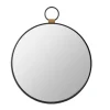 Kirkland's Home Black Metal Frame Round Loop Wall Mirror- Decorative Mirrors
