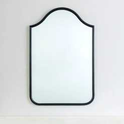 Kirkland's Home Black Metal Linear Wave Mirror- Framed Mirrors