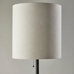 Kirkland's Home Black Metal Modern Accented Floor Lamp- Floor Lamps