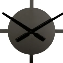 Kirkland's Home Black Metal Open Frame Wall Clock- Clocks