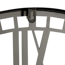 Kirkland's Home Black Metal Open Frame Wall Clock- Clocks