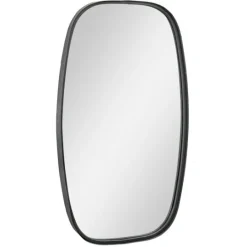 Kirkland's Home Black Metal Rectangular Wall Mirror, 18X31.5 In.- Decorative Mirrors