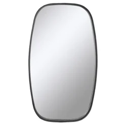 Kirkland's Home Black Metal Rectangular Wall Mirror, 18X31.5 In.- Decorative Mirrors
